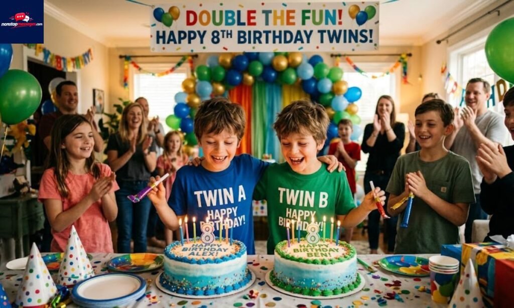 Heart-touching Birthday Wishes for Twins