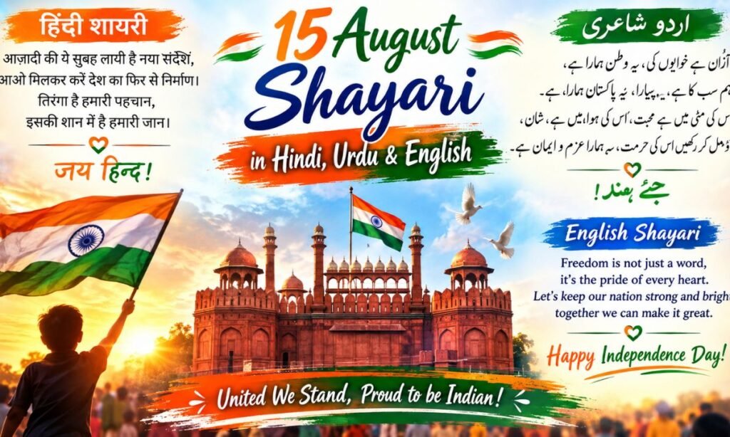Shayari on Independence Day of India in Hindi
