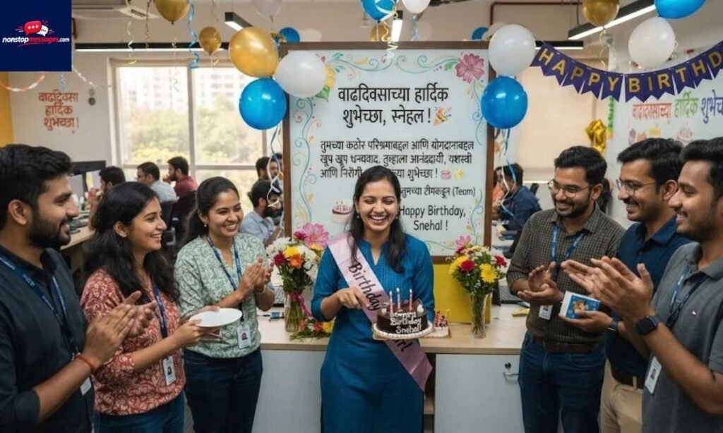 Types of Birthday Wishes for Employees in Marathi